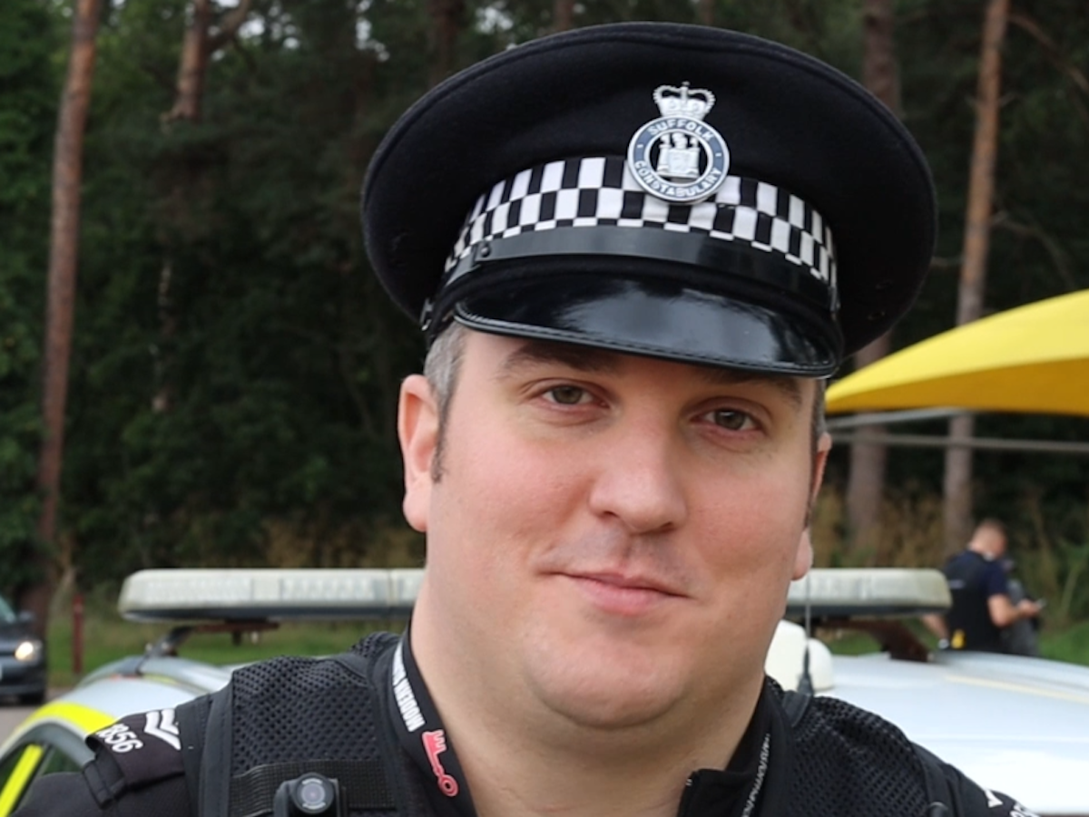 Dan Peck of Suffolk Constabulary